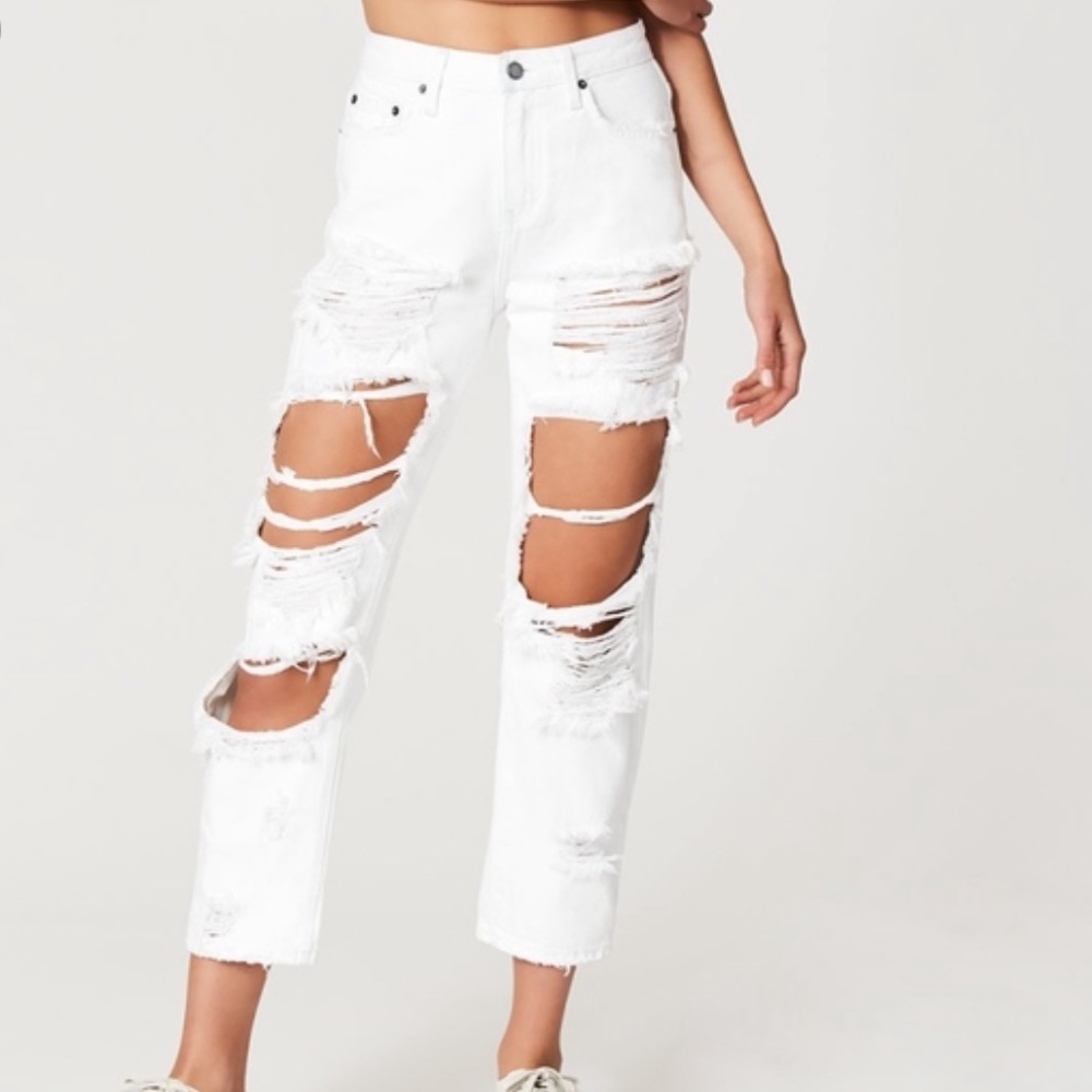 LF CARMAR White ripped jeans
